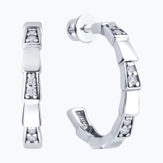 Fianit qaşlı gümüş sırğalar 2